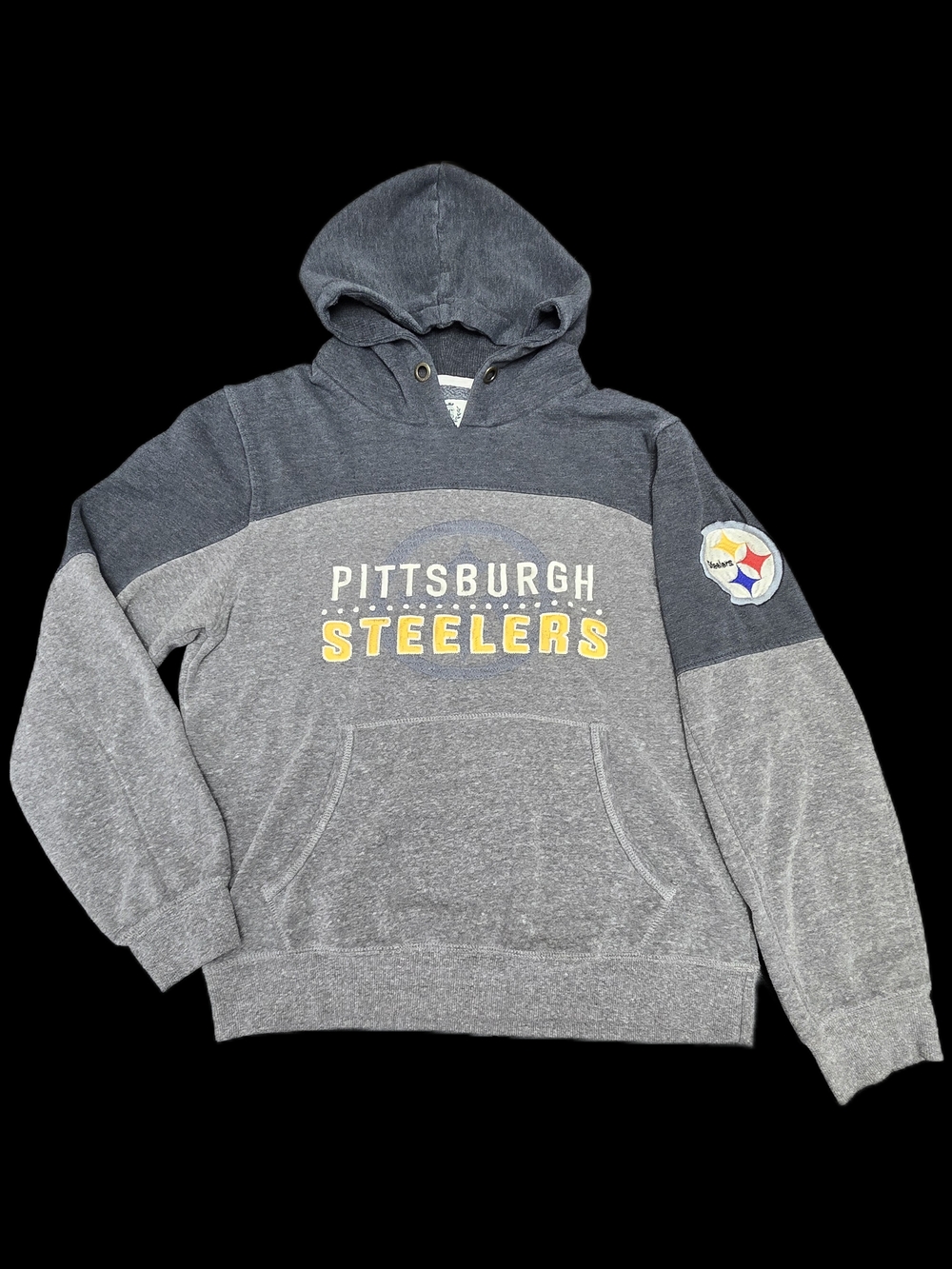 Pittsburgh Steelers Campus Crew Hoodie Grey Small